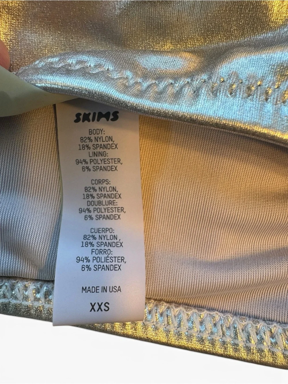 SKIMS iconic metallic